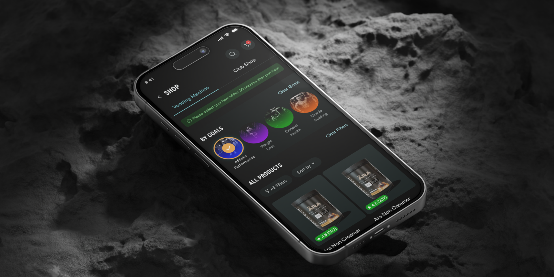 01 Free iPhone 15 Pro On Rock Mockup